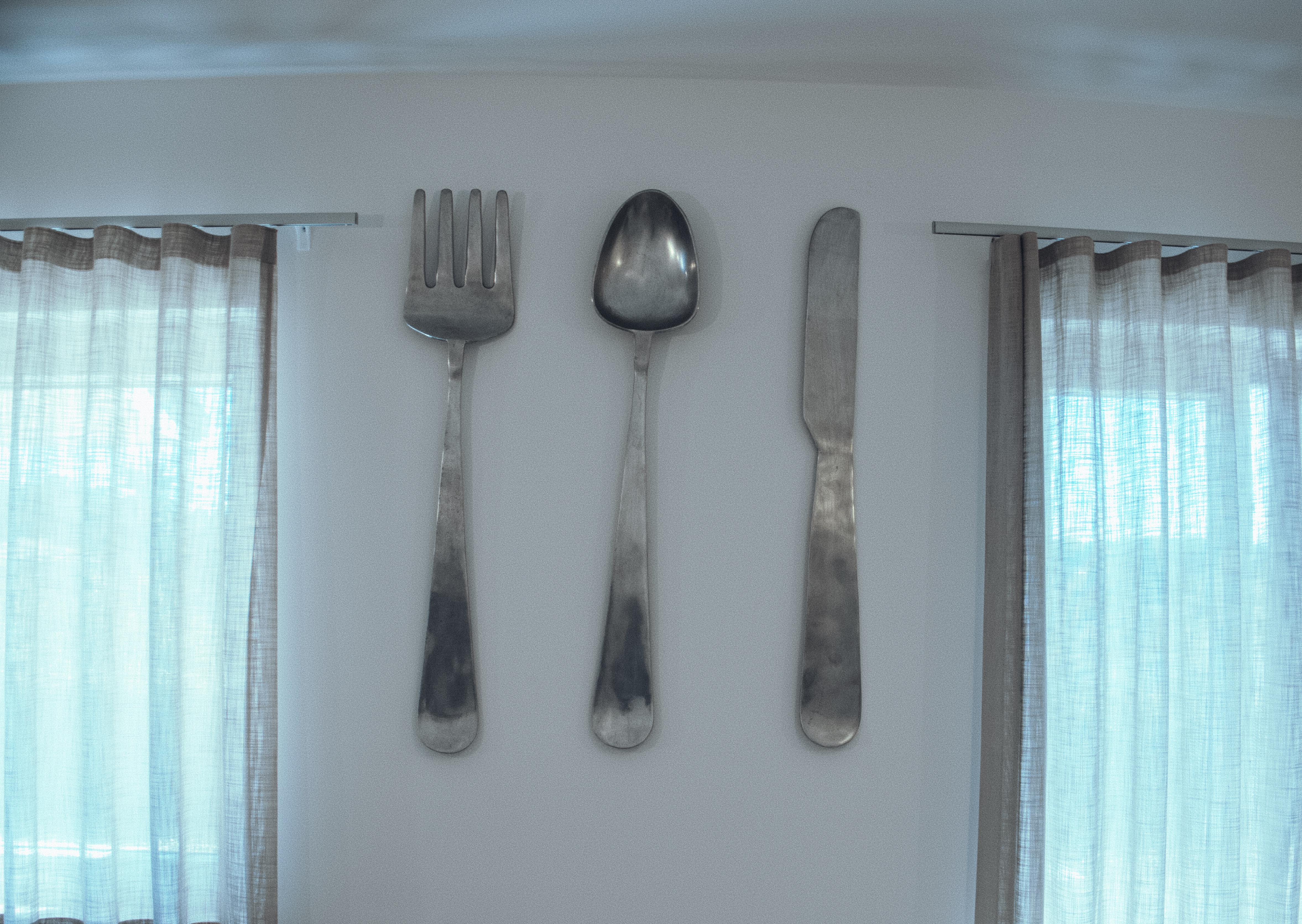 Decorazione posate parete